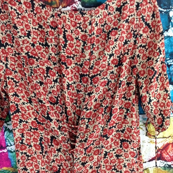 - Free People Lace Up Floral Corset Mini Dress Size Medium - Picture 14 of 15